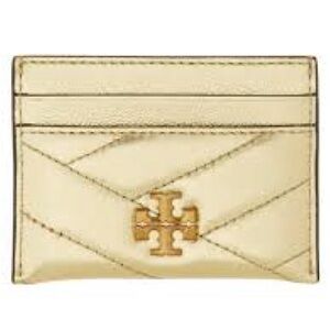 Tory Burch Golden Kira Chevron Card Case card holder